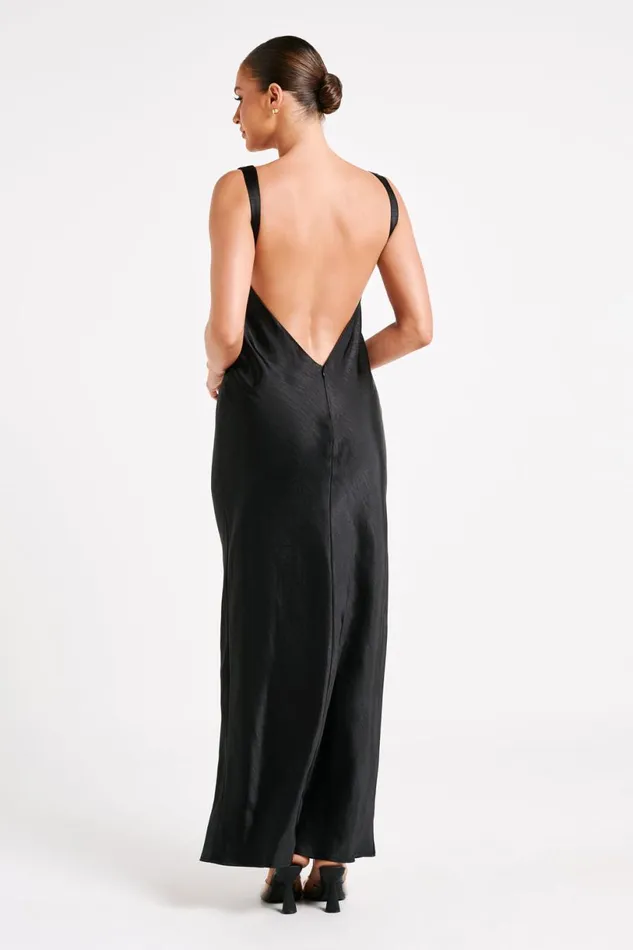 Meshki Maxi Dresses Women Indy Open Back Maxi Dress 8211 Black Black