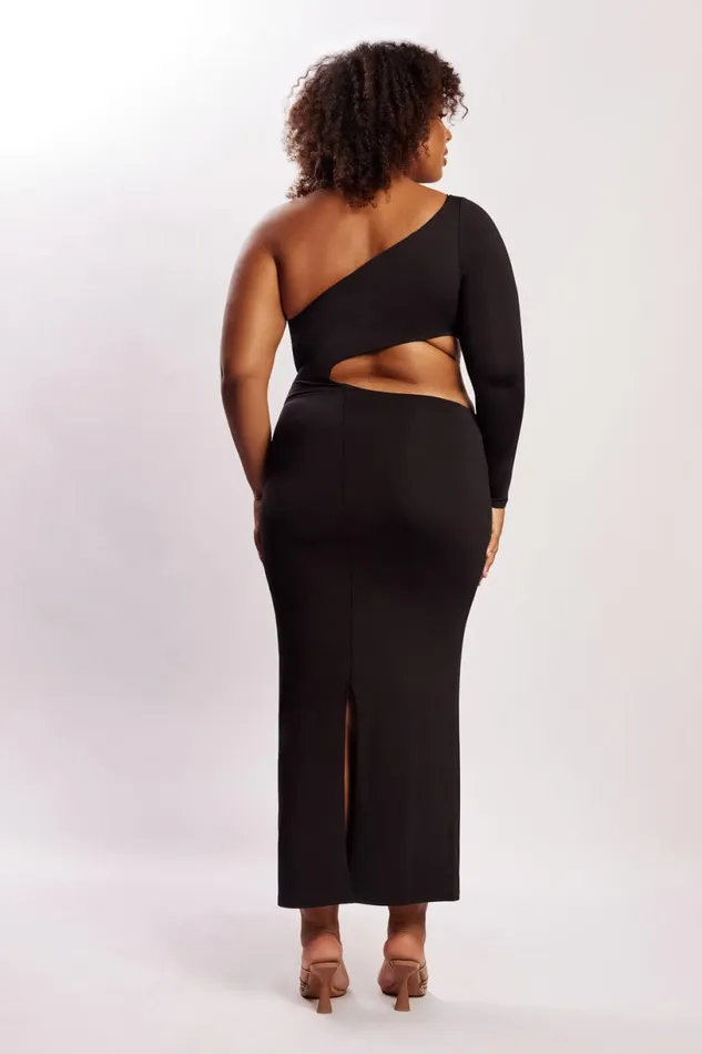 Meshki Maxi Dresses Women Joyce One Shoulder Cut Out Maxi Dress 8211 Black Black