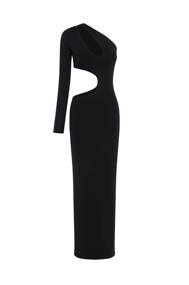 Meshki Maxi Dresses Women Joyce One Shoulder Cut Out Maxi Dress 8211 Black Black