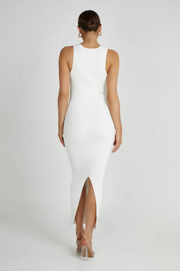 Meshki Maxi Dresses Women Kaesha Knit Maxi Dress 8211 White White