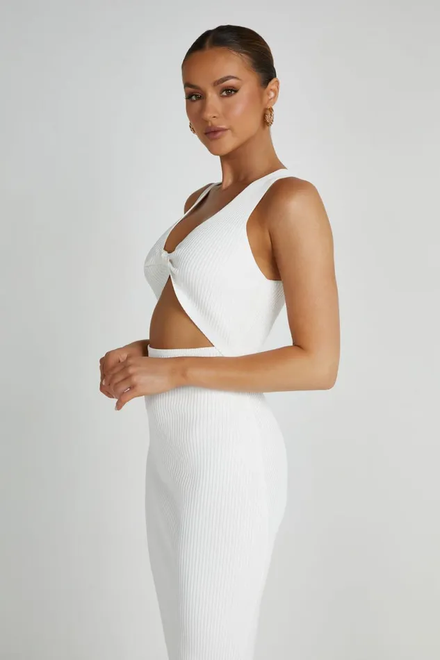 Meshki Maxi Dresses Women Kaesha Knit Maxi Dress 8211 White White