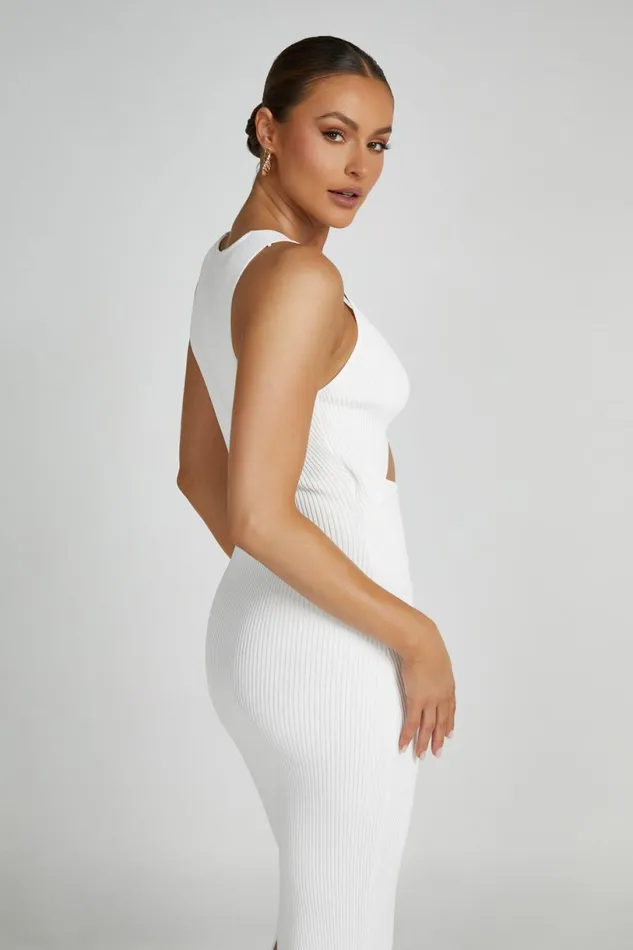 Meshki Maxi Dresses Women Kaesha Knit Maxi Dress 8211 White White