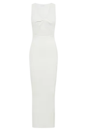 Meshki Maxi Dresses Women Kaesha Knit Maxi Dress 8211 White White