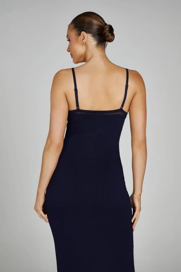 Meshki Maxi Dresses Women Maia Pointelle Knit Maxi Dress 8211 Navy Navy