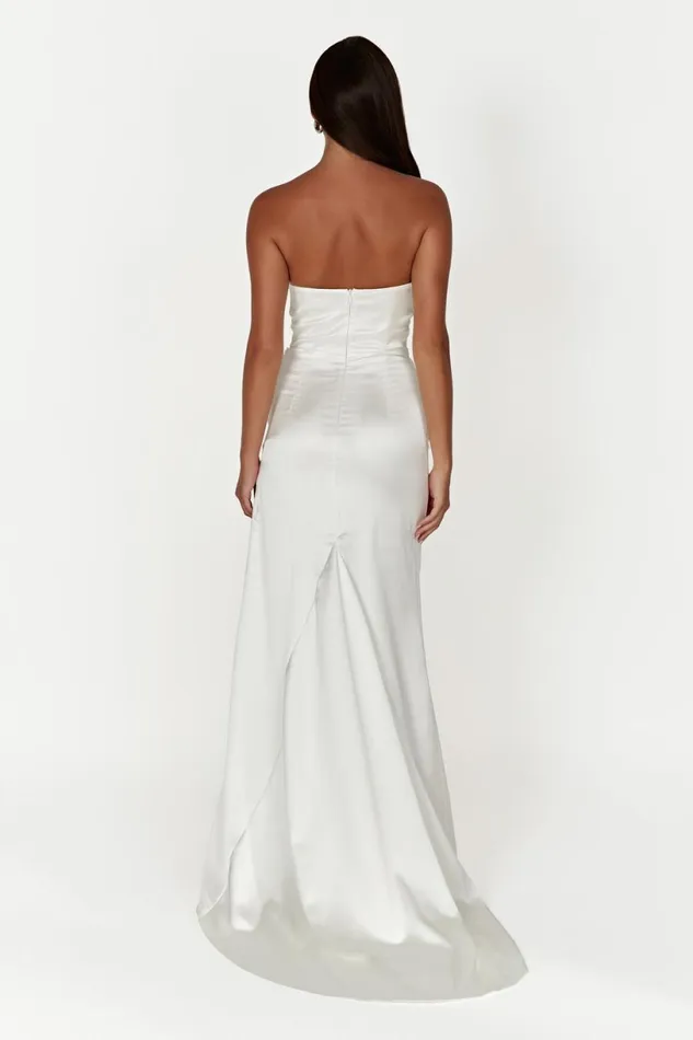 Meshki Maxi Dresses Women Marilyn Corset Gown 8211 White White