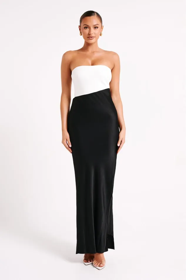 Meshki Maxi Dresses Women Miranda Contrast Maxi Dress 8211 BlackWhite Blackwhite Meshki Maxi Dresses Women Miranda Contrast Maxi Dress 8211 BlackWhite Blackwhite