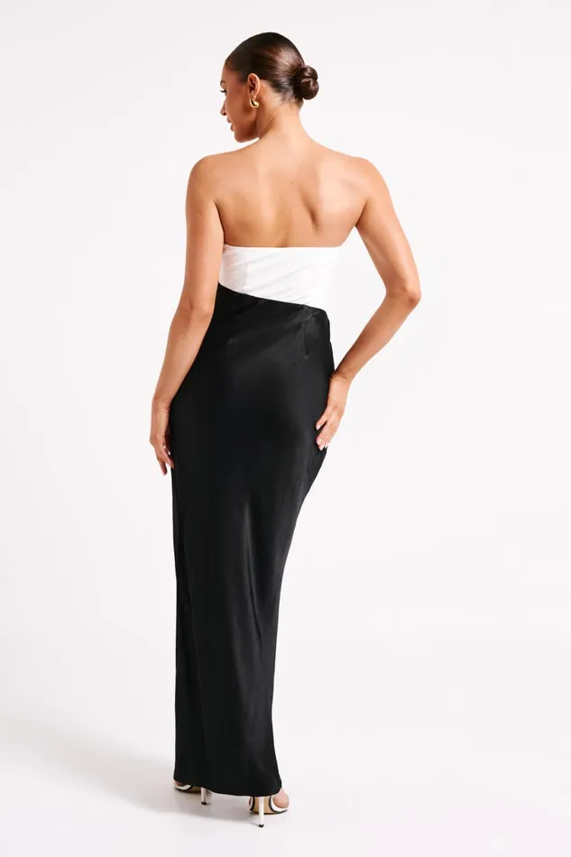 Meshki Maxi Dresses Women Miranda Contrast Maxi Dress 8211 BlackWhite Blackwhite
