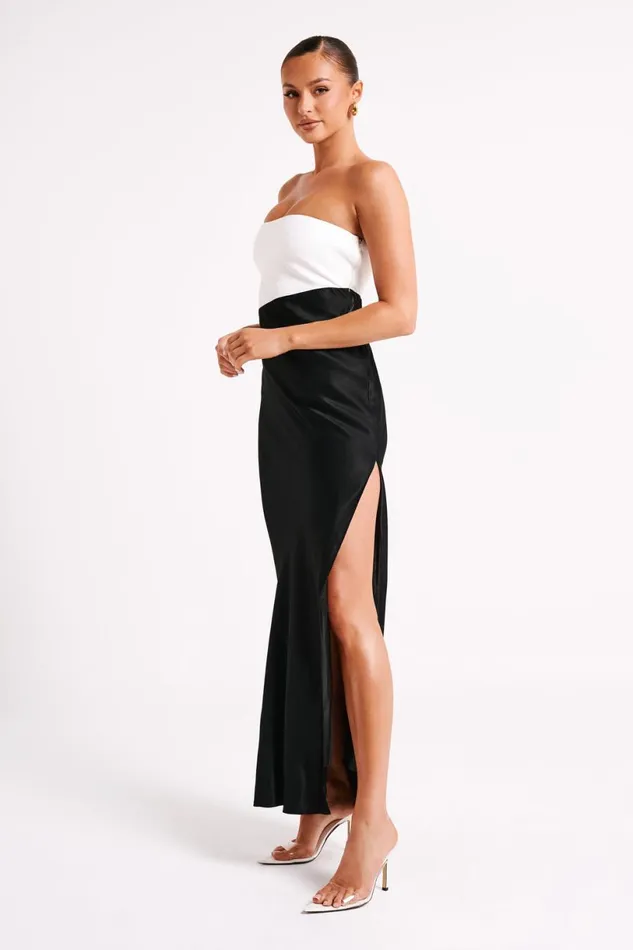 Meshki Maxi Dresses Women Miranda Contrast Maxi Dress 8211 BlackWhite Blackwhite