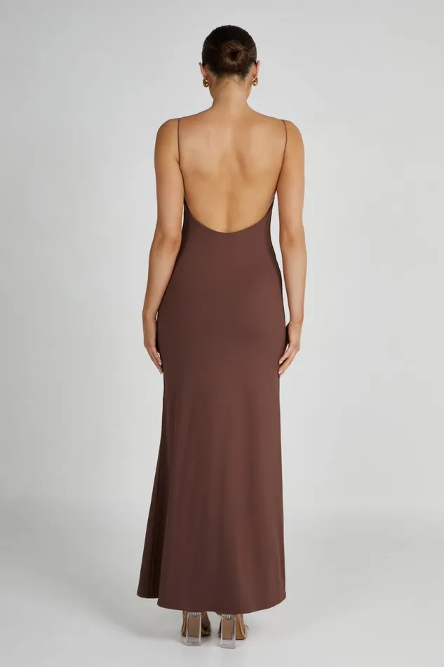 Meshki Maxi Dresses Women Nikkita Recycled Nylon Strappy Maxi Dress 8211 Mocha Mocha Meshki Maxi Dresses Women Nikkita Recycled Nylon Strappy Maxi Dress 8211 Mocha Mocha