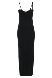 Meshki Maxi Dresses Women Rafaela Diamante Maxi Dress 8211 Black Black