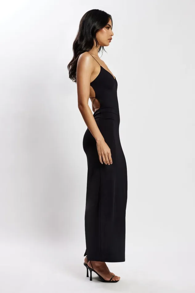 Meshki Maxi Dresses Women Sabine Backless Maxi Dress 8211 Black Black
