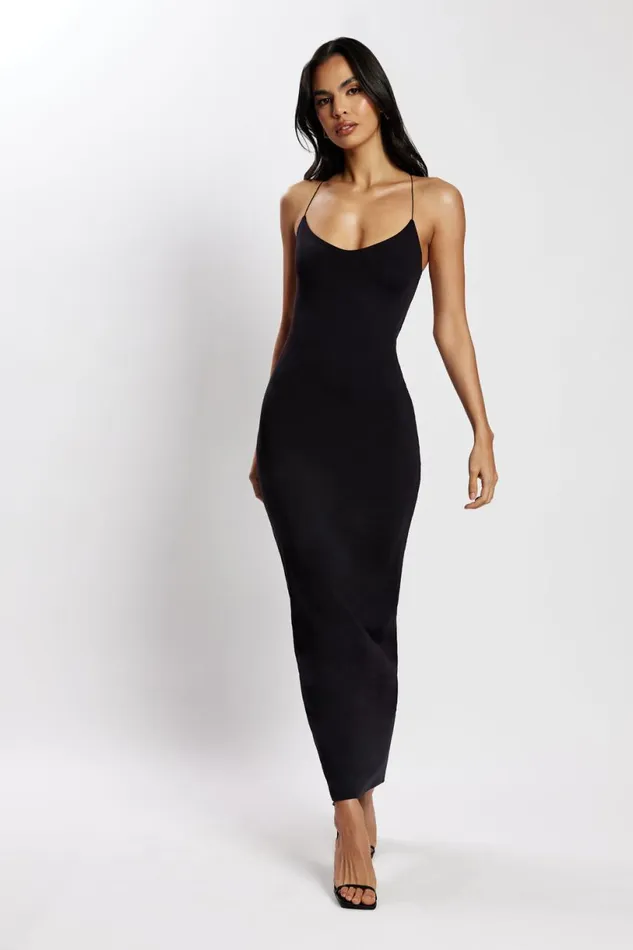 Meshki Maxi Dresses Women Sabine Backless Maxi Dress 8211 Black Black
