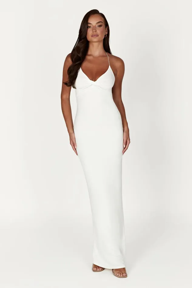 Meshki Maxi Dresses Women Sinead Twist Maxi Dress 8211 White White