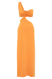 Meshki Maxi Dresses Women Solana One Shoulder Maxi Dress 8211 Orange Orange
