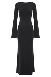 Meshki Maxi Dresses Women Tarna Slinky Fishtail Maxi Dress 8211 Black Black