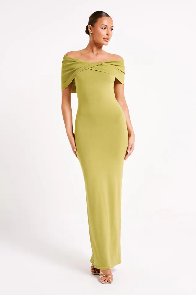 Meshki Maxi Dresses Women Terese Off Shoulder Knit Maxi Dress 8211 Parakeet Green Parakeetgreen Meshki Maxi Dresses Women Terese Off Shoulder Knit Maxi Dress 8211 Parakeet Green Parakeetgreen