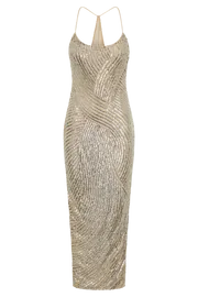 Meshki Maxi Dresses Women Tierra Sequin Maxi Dress 8211 Silver Silver