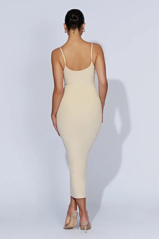 Meshki Midi Dresses Women Alexis Ribbed Cami Midi Dress 8211 Cream Cream