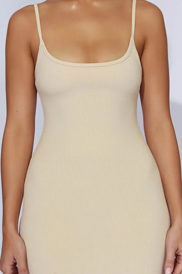 Meshki Midi Dresses Women Alexis Ribbed Cami Midi Dress 8211 Cream Cream