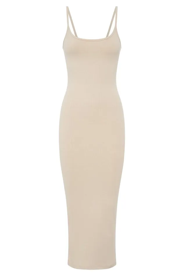 Meshki Midi Dresses Women Alexis Ribbed Cami Midi Dress 8211 Cream Cream