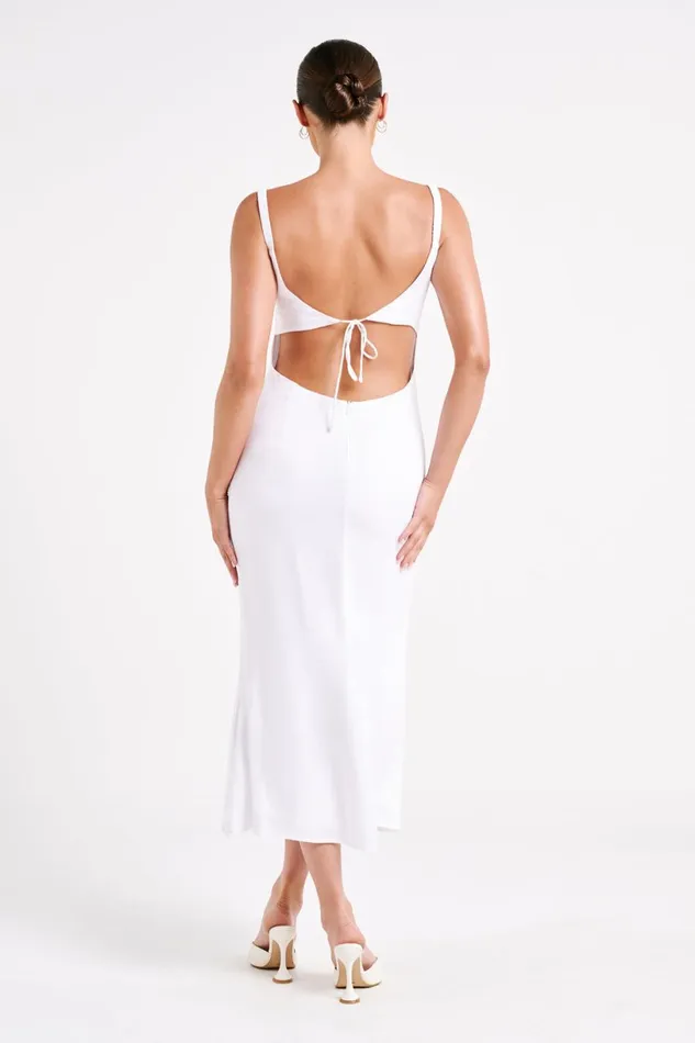 Meshki Midi Dresses Women Constance Cupped Midi Dress 8211 White White