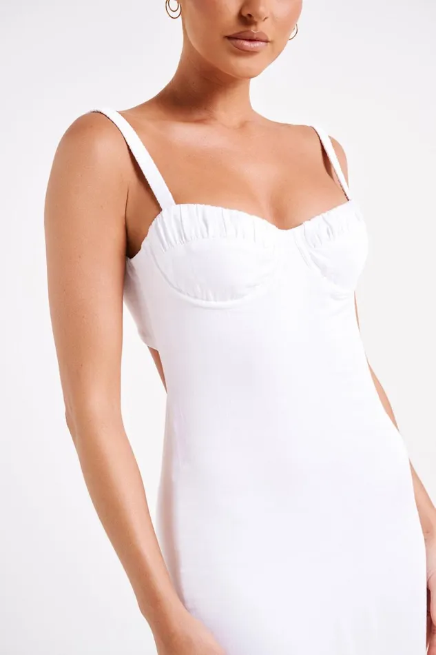 Meshki Midi Dresses Women Constance Cupped Midi Dress 8211 White White