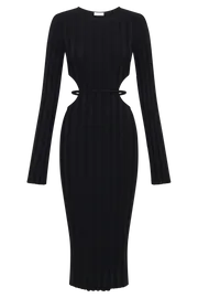 Meshki Midi Dresses Women Elodie Knit Midi Dress 8211 Black Black