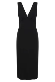 Meshki Midi Dresses Women Elspeth Linen Midi Dress 8211 Black Black