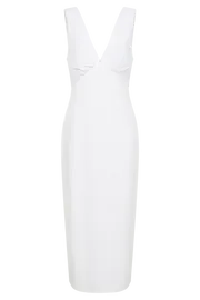 Meshki Midi Dresses Women Elspeth Linen Midi Dress 8211 White White