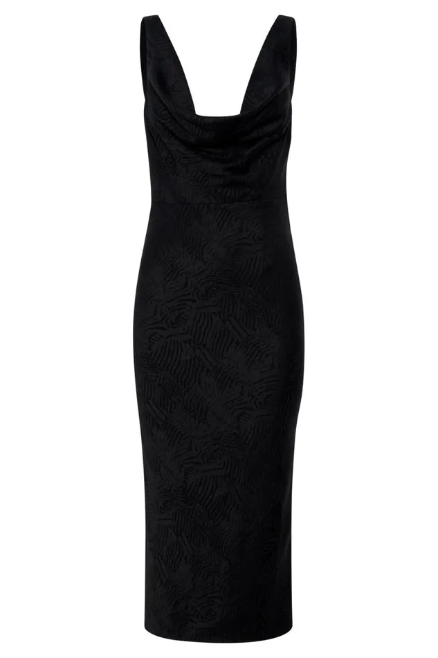 Meshki Midi Dresses Women Fallon Cowl Midi Dress 8211 Black Black