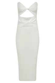 Meshki Midi Dresses Women Gabrielle Twist Knit Midi Dress 8211 White White