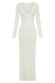 Meshki Midi Dresses Women Imelda Knit Cover Up Midi Dress 8211 White White Meshki Midi Dresses Women Imelda Knit Cover Up Midi Dress 8211 White White