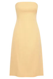 Meshki Midi Dresses Women Kyleigh Linen Strapless Midi Dress 8211 Mango Mango
