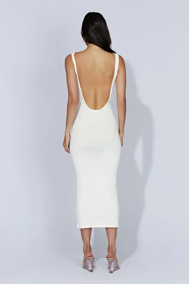 Meshki Midi Dresses Women Nola Cut Out Knit Midi Dress 8211 Off White Offwhite Meshki Midi Dresses Women Nola Cut Out Knit Midi Dress 8211 Off White Offwhite