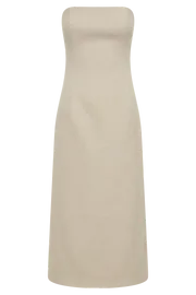 Meshki Midi Dresses Women Sable Textured Midi Dress 8211 Natural Natural