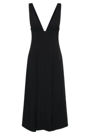 Meshki Midi Dresses Women Soledad Gathered Midi Dress 8211 Black Black