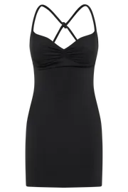 Meshki Mini Dresses Women Amirah Slinky Backless Mini Dress 8211 Black Black