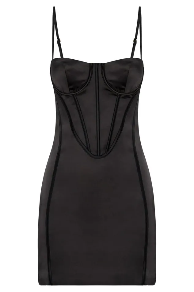 Meshki Mini Dresses Women Bridget Corset Mini Dress 8211 Black Black