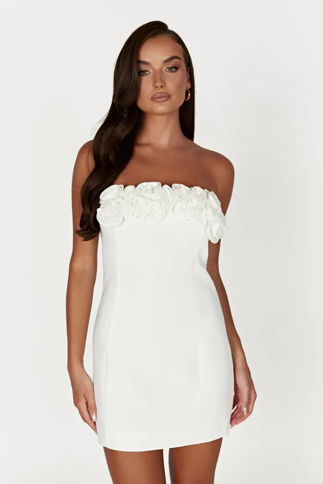 Meshki Mini Dresses Women Brooks Rose Mini Dress 8211 White White