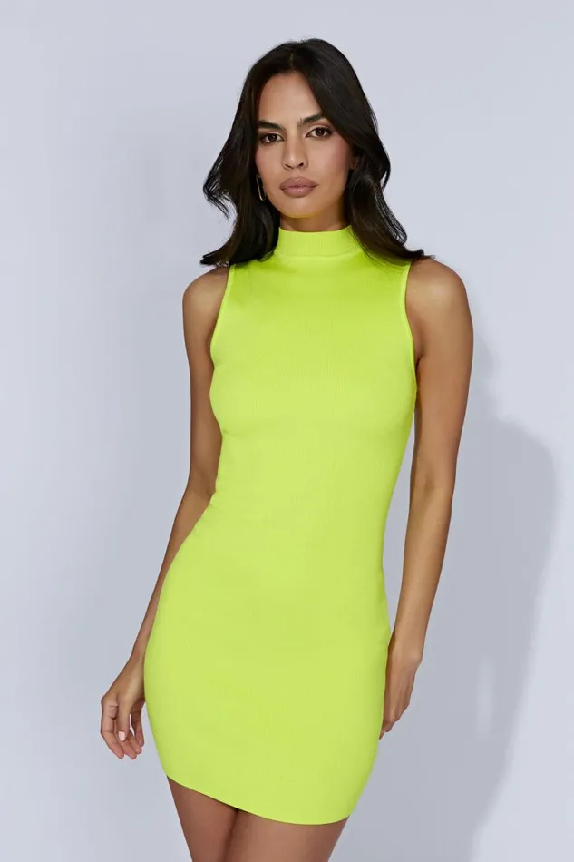 Meshki Mini Dresses Women Delia Sleeveless Knit Mini Dress 8211 Fresh Green Freshgreen Meshki Mini Dresses Women Delia Sleeveless Knit Mini Dress 8211 Fresh Green Freshgreen