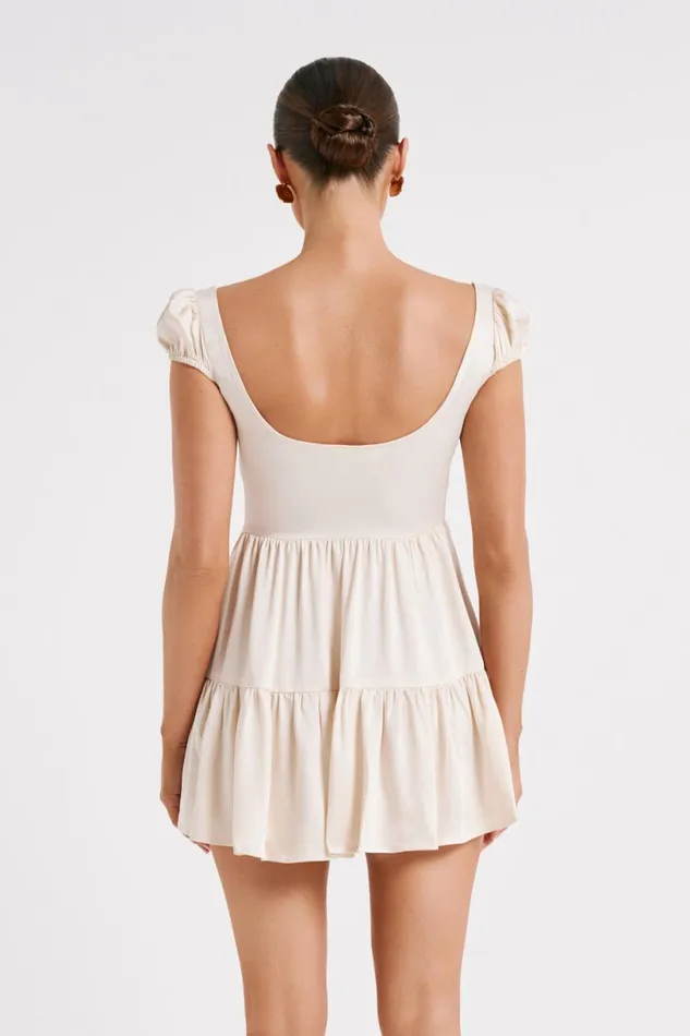 Meshki Mini Dresses Women Havanna Satin Mini Dress 8211 Sand Sand