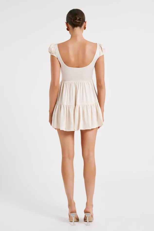 Meshki Mini Dresses Women Havanna Satin Mini Dress 8211 Sand Sand