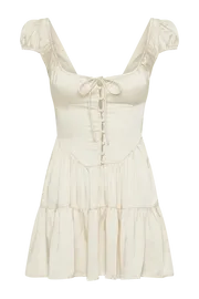 Meshki Mini Dresses Women Havanna Satin Mini Dress 8211 Sand Sand