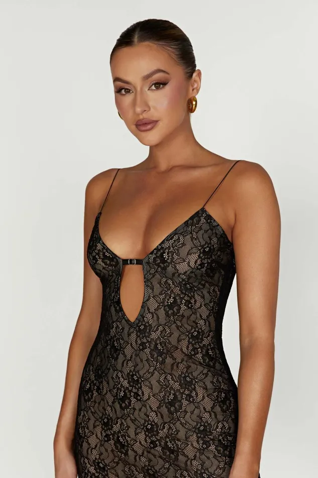 Meshki Mini Dresses Women Juliet Lace Mini Dress 8211 Black Black