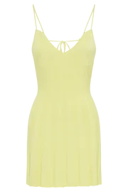 Meshki Mini Dresses Women Kendra Rib Knit Mini Dress 8211 Lemon Lemon
