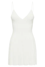 Meshki Mini Dresses Women Kendra Rib Knit Mini Dress 8211 White White