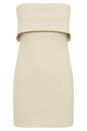 Meshki Mini Dresses Women Mariska Strapless Crepe Mini Dress 8211 Cream Cream