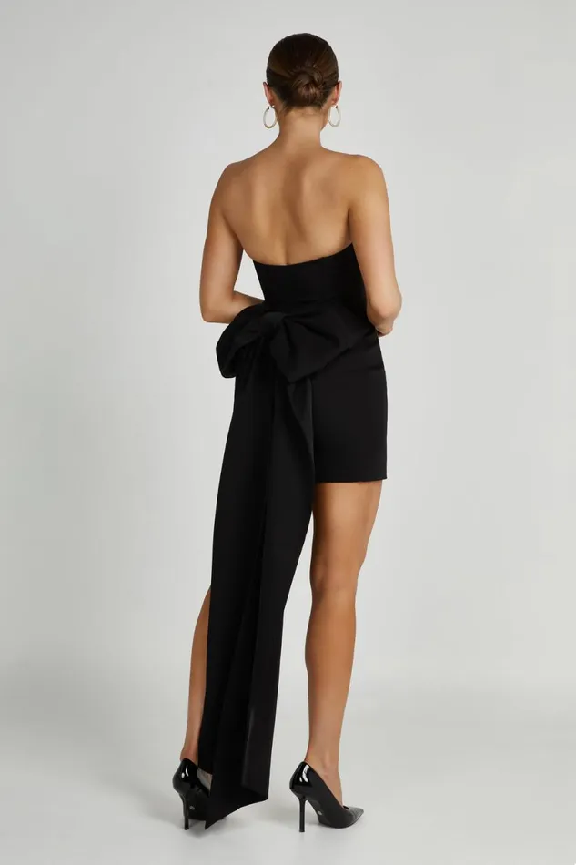 Meshki Mini Dresses Women Meredith Strapless Bow Mini Dress 8211 Black Black Meshki Mini Dresses Women Meredith Strapless Bow Mini Dress 8211 Black Black