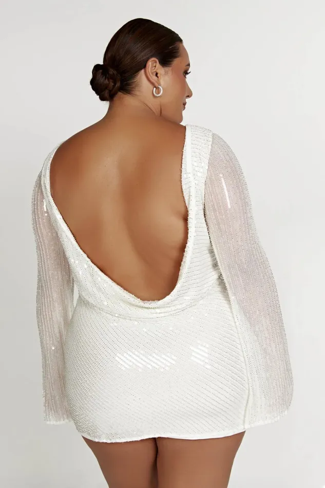 Meshki Mini Dresses Women Nala Sequin Mini Dress 8211 White White
