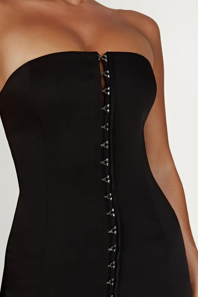 Meshki Mini Dresses Women Ornella Hook And Eye Mini Dress 8211 Black Black
